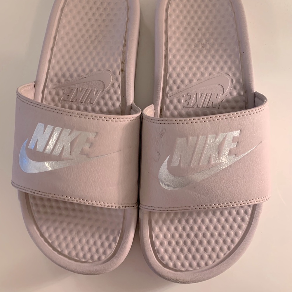 Pink Nike Slides!